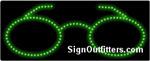 Glasses Graphic LED Sign - Regular Design