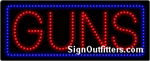 Guns LED Sign - Regular Design