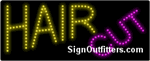 Hair Cut LED Sign - Regular Design