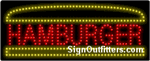 Hamburger LED Sign - Regular Design
