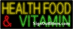 Health Food & Vitamin LED Sign - Regular Design
