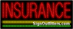  Insurance (Yellow Underline) LED Sign - Regular Design