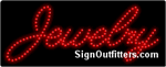 Jewelry (No Boarder) LED Sign - Regular Design