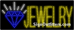 Jewelry (Blue Diamond) LED Sign - Regular Design