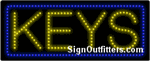 Keys LED Sign - Regular Design