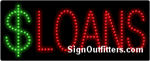 Loans (Dollar Sign) LED Sign - Regular Design