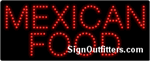 Mexican Food LED Sign - Regular Design