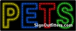 Pets LED Sign - Regular Design