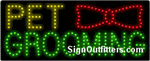 Pet Grooming LED Sign - Regular Design