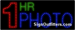 1 Hr Photo LED Sign - Regular Design