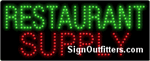 Restaurant Supply LED Sign - Regular Design