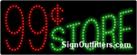 99 cent Store LED Sign - Regular Design