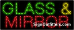 Glass & Mirror LED Sign - Regular Design