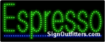 Espresso LED Sign - Regular Design