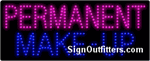 Permanent Make-Up LED Sign - Regular Design