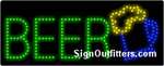 Beer with Mug Graphic LED Sign - Regular Design