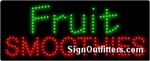 Fruit Smoothies LED Sign - Regular Design