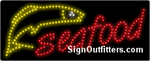 Seafood LED Sign - Regular Design