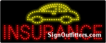 Insurance (Yellow Car) LED Sign - Regular Design-1