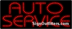 Auto Service LED Sign - Regular Design