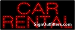 Car Rental LED Sign - Regular Design
