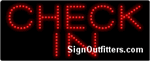 Check In LED Sign - Regular Design