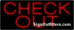 Check Out LED Sign - Regular Design