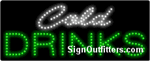 Cold Drinks LED Sign - Regular Design
