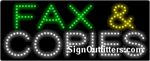 Fax & Copies LED Sign - Regular Design