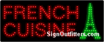 French Cuisine LED Sign - Regular Design