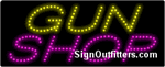 Gun Shop LED Sign - Regular Design