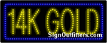 14K Gold LED Sign - Regular Design