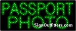 Passport Photo LED Sign - Regular Design