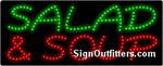 Salad & Soup LED Sign - Regular Design