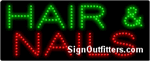 Hair & Nails LED Sign - Regular Design