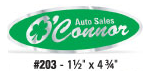 Reflective Stock Shape Auto Decal #203