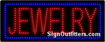 Jewelry (Blue Boarder) LED Sign - Regular Design