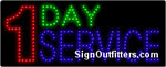 1 Day Service LED Sign - Regular Design