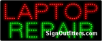 Laptop Repair LED Sign - Regular Design