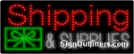 Shipping & Supplies LED Sign - Regular Design