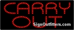 Carry Out LED Sign - Regular Design