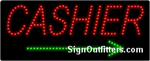 Cashier LED Sign - Regular Design