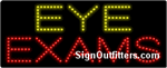 Eye Exams LED Sign - Regular Design
