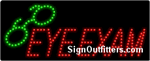 Eye Exam LED Sign - Regular Design