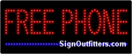 Free Phone LED Sign - Regular Design