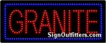 Granite LED Sign - Regular Design