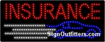 Insurance (Purple Car) LED Sign - Regular Design
