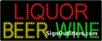Liquor Beer Wine LED Sign - Regular Design