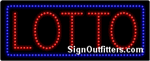 Lotto (Blue Boarder) LED Sign - Regular Design