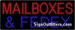 Mailboxes & Fedex LED Sign - Regular Design